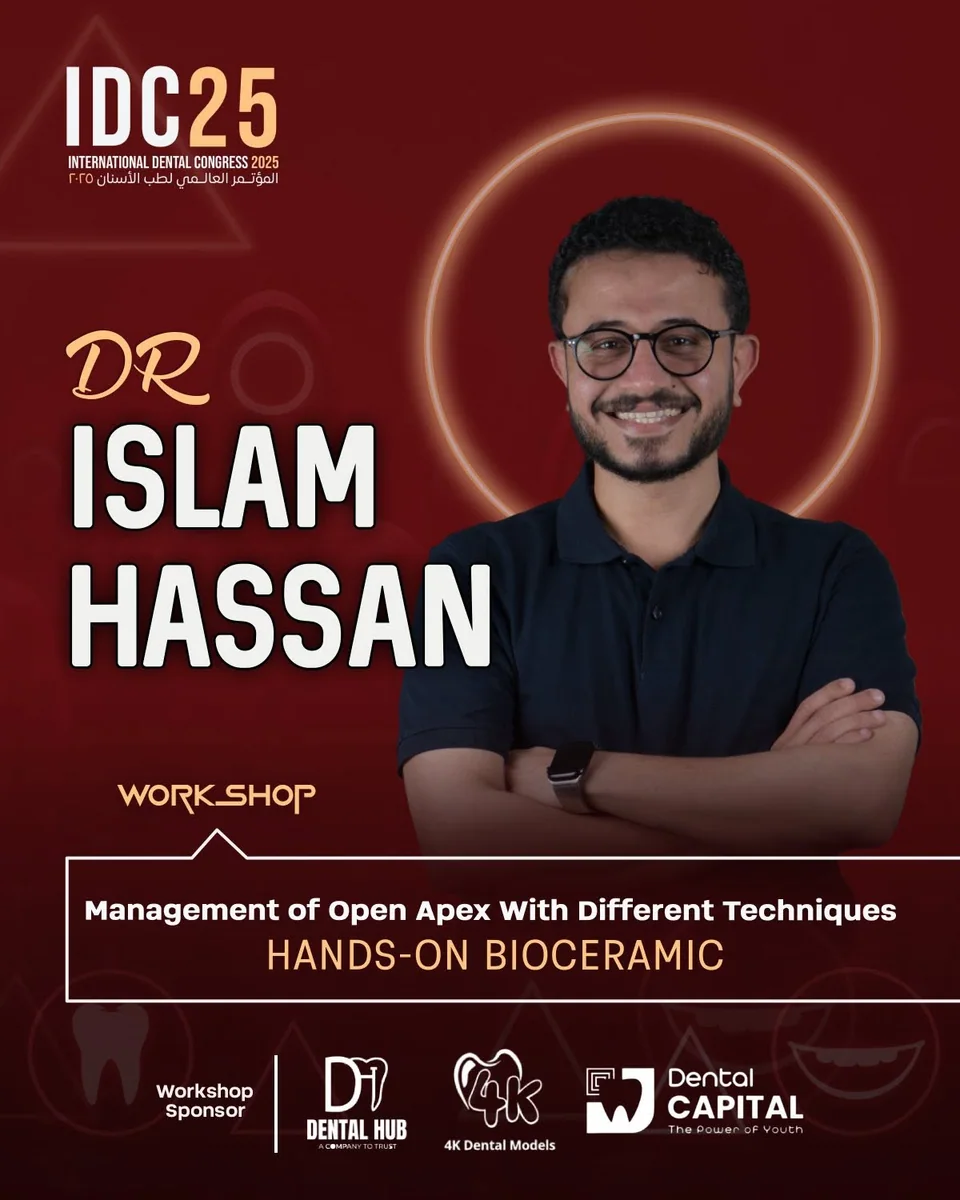 Workshop poster for open apex management with Dr. Islam Hassan at IDC 2025